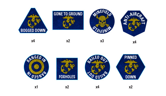 TTK08 USMC Token Set (image for) TTK08 USMC Token Set