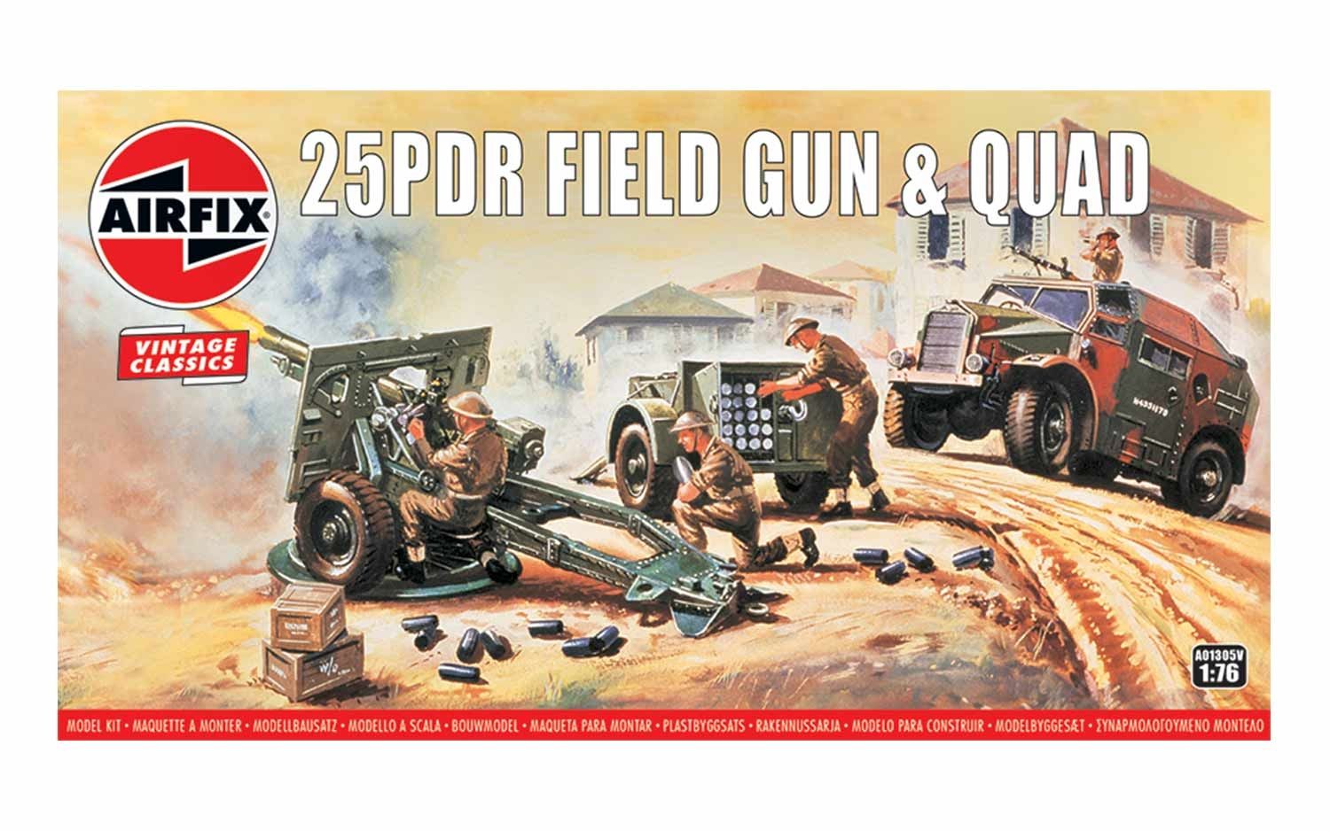 A01305V 25PDR Field Gun & Quad (image for) A01305V 25PDR Field Gun & Quad