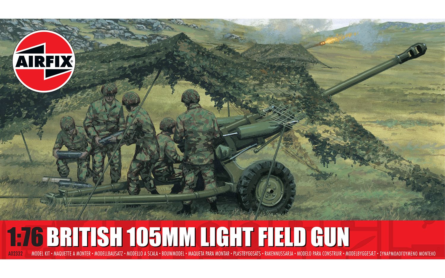 A02332 British 105mm Light Field Gun (image for) A02332 British 105mm Light Field Gun