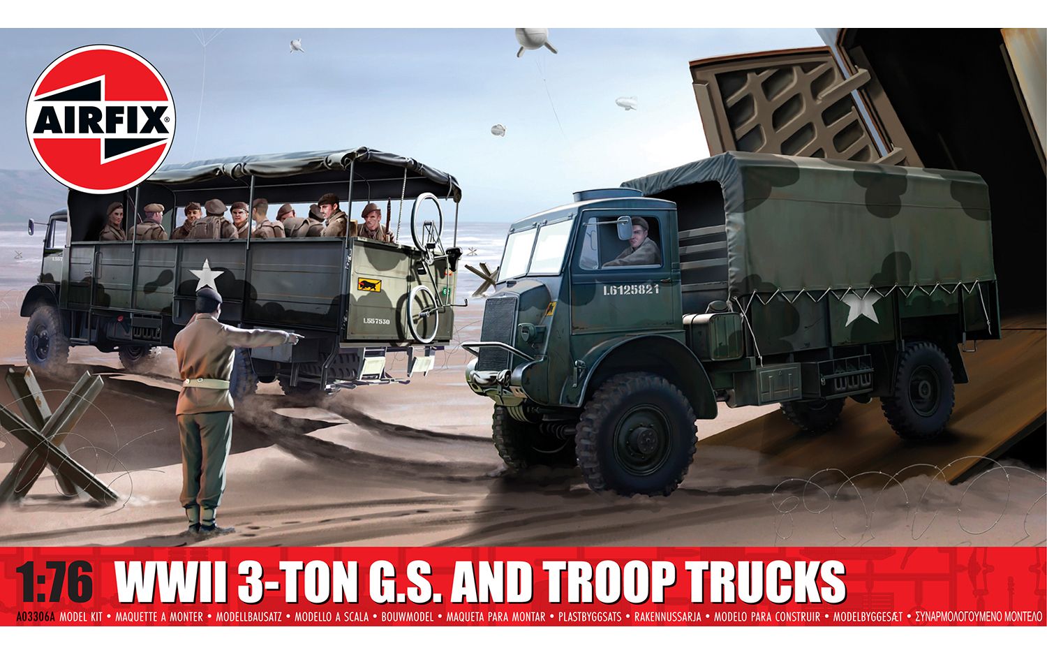 A03306A WWII 3-Ton G.S. and Troop Trucks (image for) A03306A WWII 3-Ton G.S. and Troop Trucks