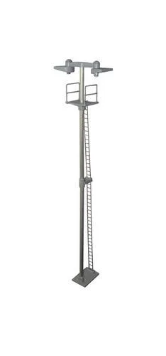 BL02S DUSTPAN TWIN HEAD TALL YARD LAMP (SILVER LADDER) YELLOW (image for) BL02S DUSTPAN TWIN HEAD TALL YARD LAMP (SILVER LADDER) YELLOW