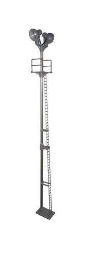 BL04S TWIN SPOTLIGHT HEAD TALL YARD LAMP (SILVER LADDER) YELLOW (image for) BL04S TWIN SPOTLIGHT HEAD TALL YARD LAMP (SILVER LADDER) YELLOW