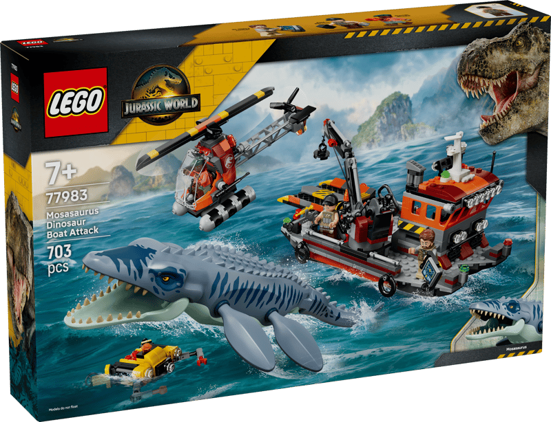 77983 Mosasaurus Dinosaur Boat Attack (image for) 77983 Mosasaurus Dinosaur Boat Attack
