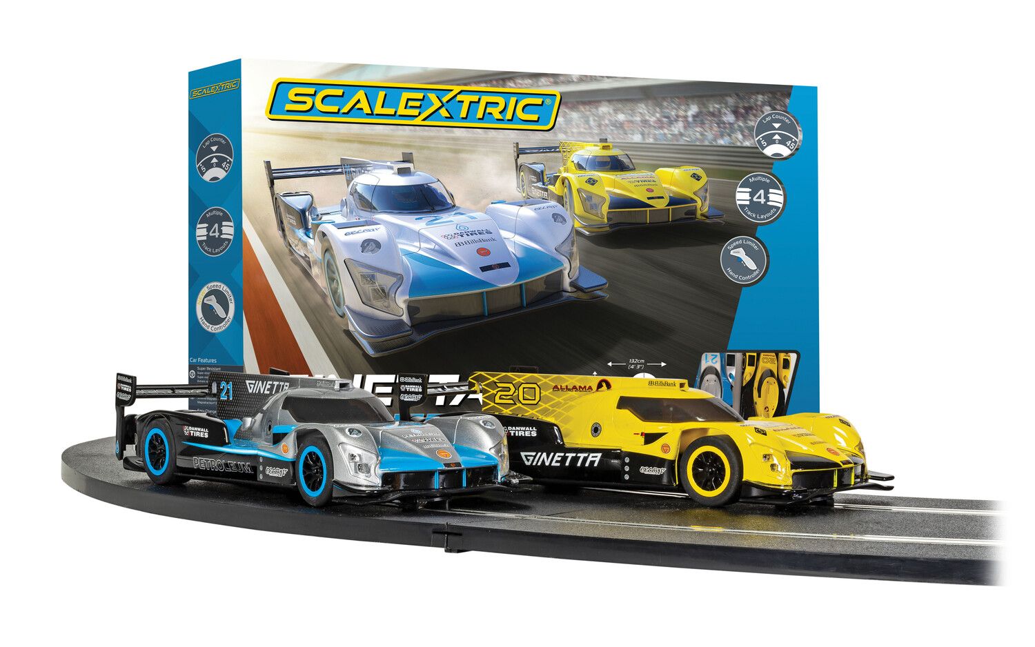 C1412M Scalextric Ginetta Racers Set (image for) C1412M Scalextric Ginetta Racers Set