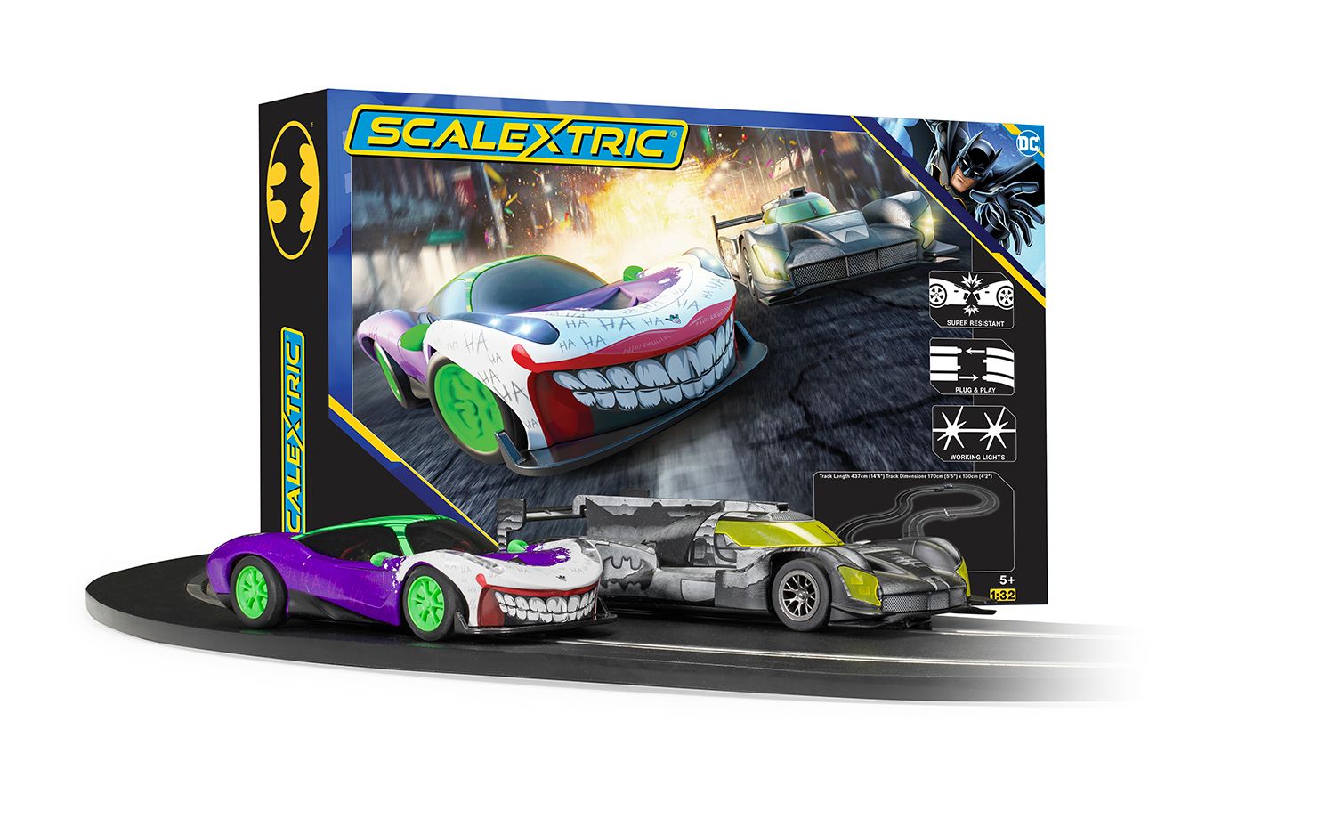 C1438M Scalextric Batman vs The Joker Race Set (image for) C1438M Scalextric Batman vs The Joker Race Set