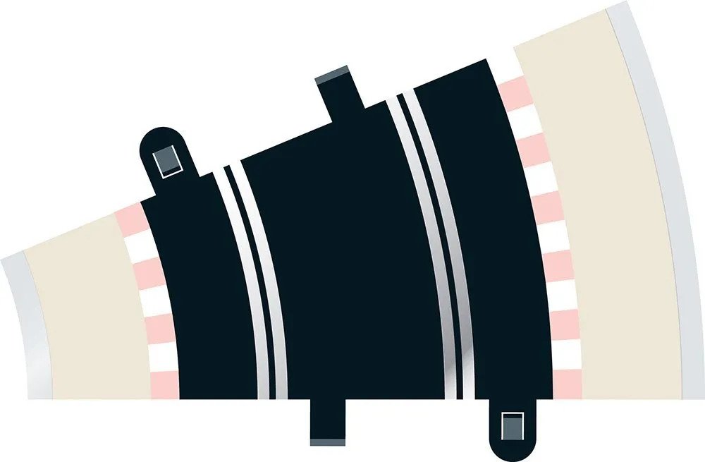 C8234 Radius 2 Curve 22.5° x 2 (image for) C8234 Radius 2 Curve 22.5° x 2