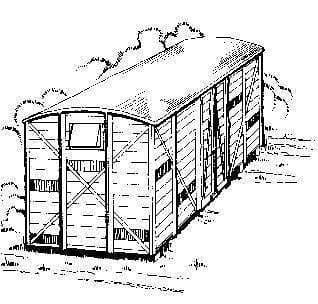 2004 Grounded GWR van body (image for) 2004 Grounded GWR van body