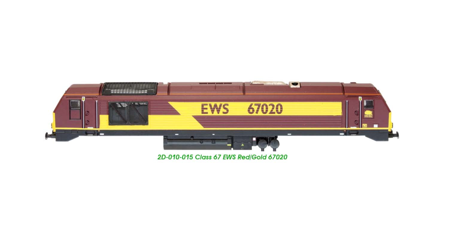 2D-010-015 Class 67 020 EWS Red/Gold (image for) 2D-010-015 Class 67 020 EWS Red/Gold