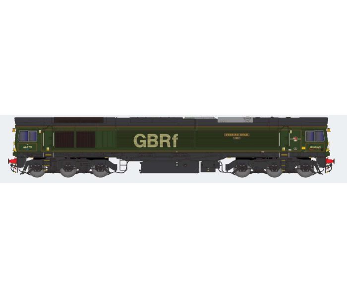 2D-066-007 Class 66 779 'Evening Star' GBRf Green (image for) 2D-066-007 Class 66 779 'Evening Star' GBRf Green