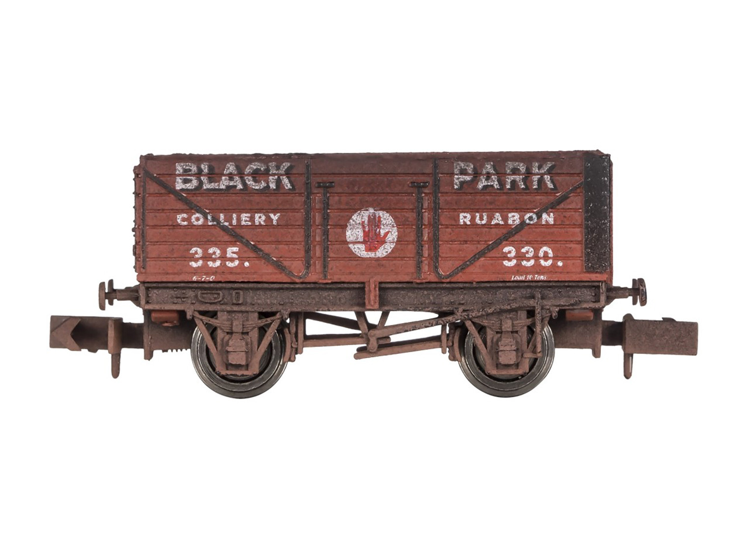 2F-071-087 7 PLANK WAGON BLACK PARK RUABON 330 WEATHERED (image for) 2F-071-087 7 PLANK WAGON BLACK PARK RUABON 330 WEATHERED