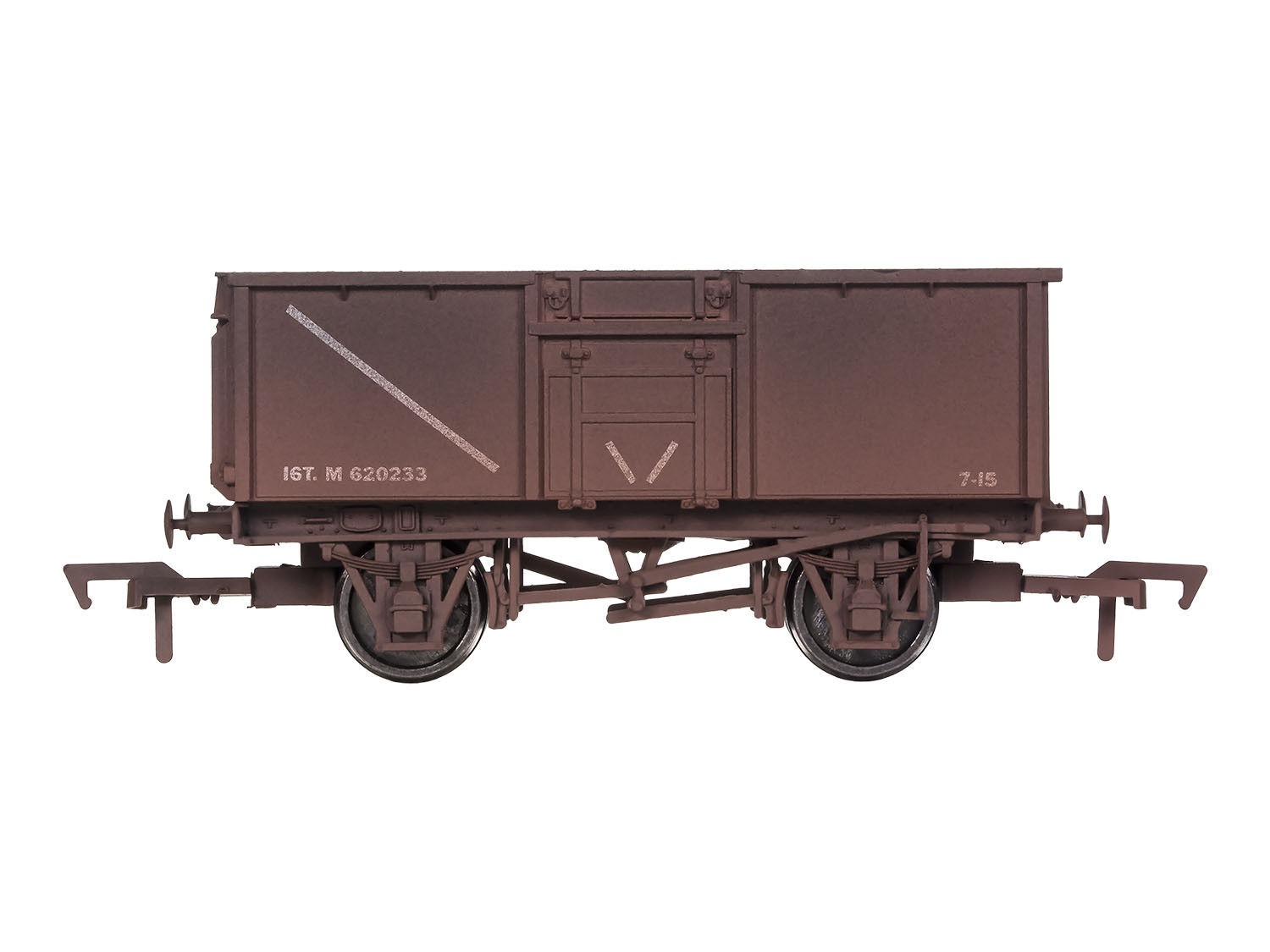 4F-030-105 16T STEEL MINERAL WAGON BR BAUXITE M620233 WEATHERED (image for) 4F-030-105 16T STEEL MINERAL WAGON BR BAUXITE M620233 WEATHERED