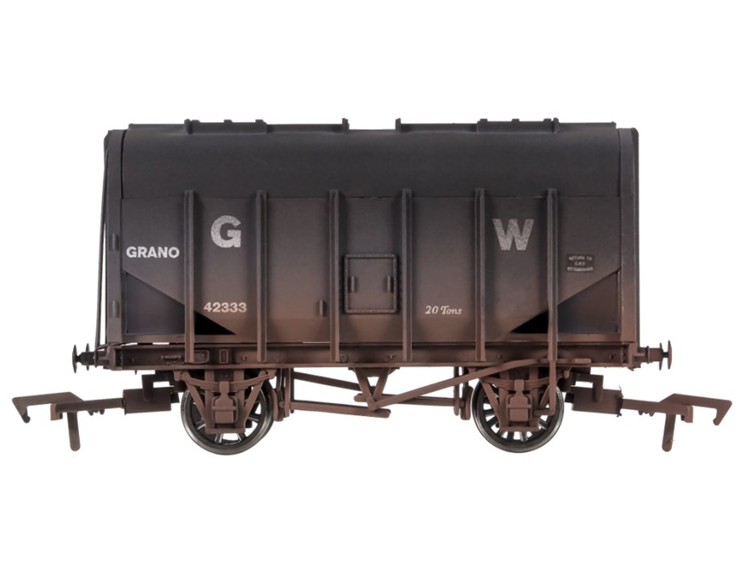 4F-036-050 BULK GRAIN HOPPER GWR 42333 WEATHERED (image for) 4F-036-050 BULK GRAIN HOPPER GWR 42333 WEATHERED