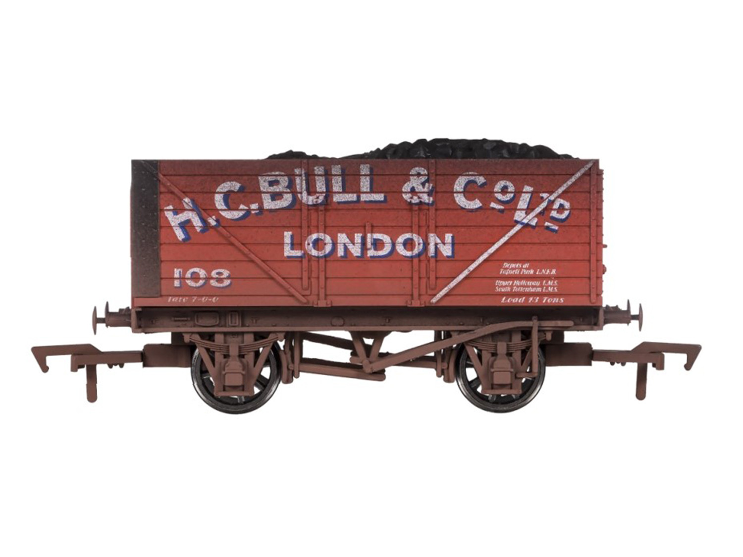4F-080-131 8 PLANK WAGON H C BULL 108 WEATHERED (image for) 4F-080-131 8 PLANK WAGON H C BULL 108 WEATHERED
