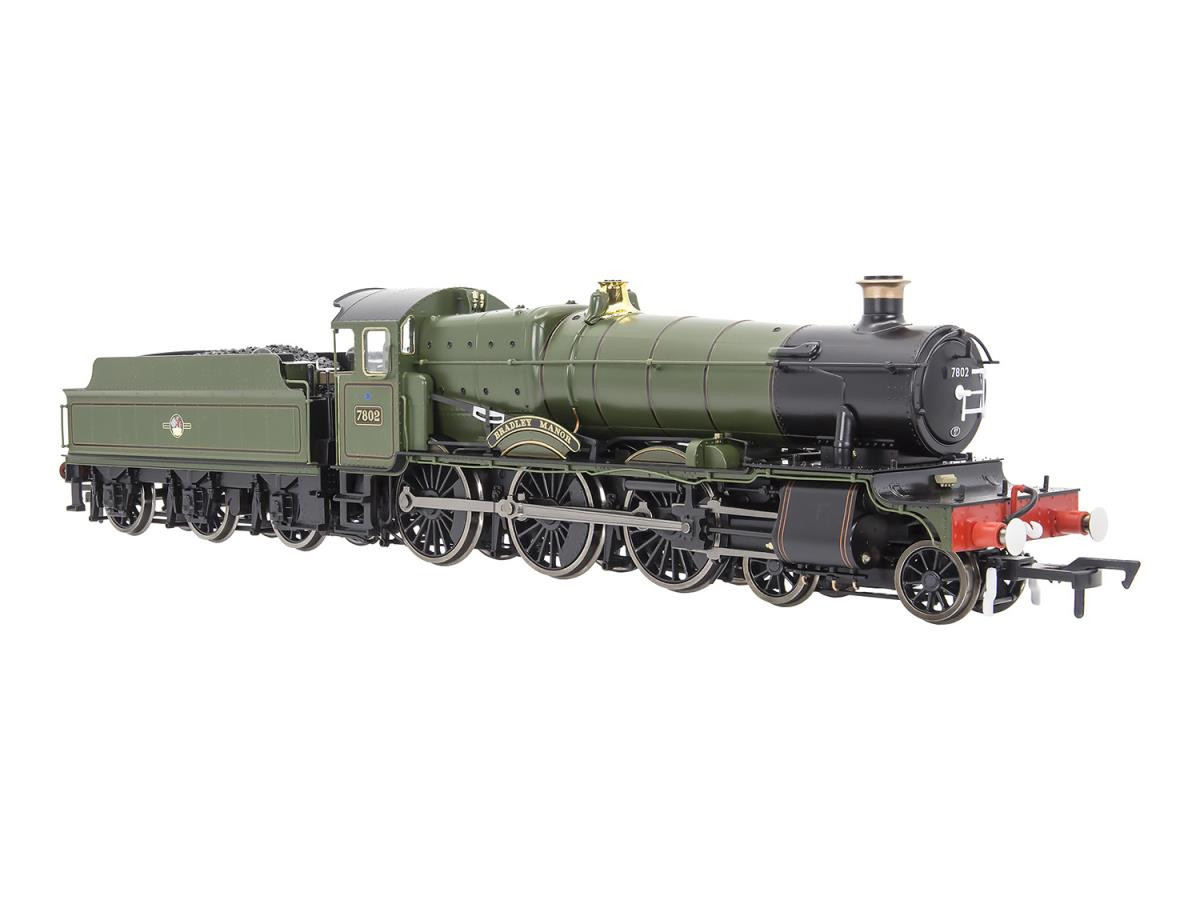4S-001-014S 7800 Class 7802 'Bradley Manor' BR Lined Green SOUND (image for) 4S-001-014S 7800 Class 7802 'Bradley Manor' BR Lined Green SOUND