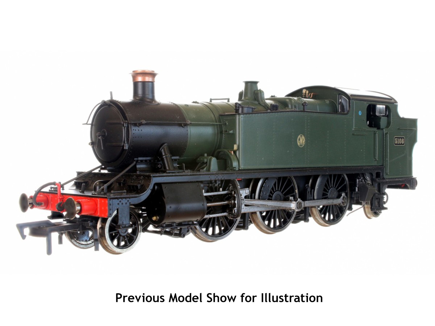 4S-041-010 Large Prairie 2-6-2 5134 GWR Green Shirtbutton (image for) 4S-041-010 Large Prairie 2-6-2 5134 GWR Green Shirtbutton