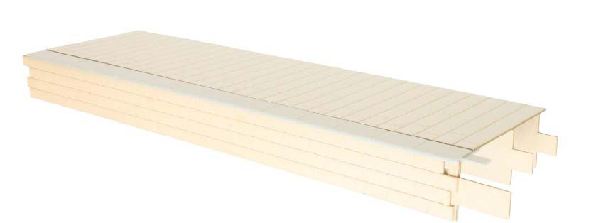 7B-000-001 Platform straight stone faced paved top kit (image for) 7B-000-001 Platform straight stone faced paved top kit