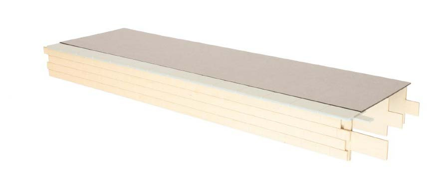 7B-000-002 Platform straight stone faced tarmac top kit (image for) 7B-000-002 Platform straight stone faced tarmac top kit