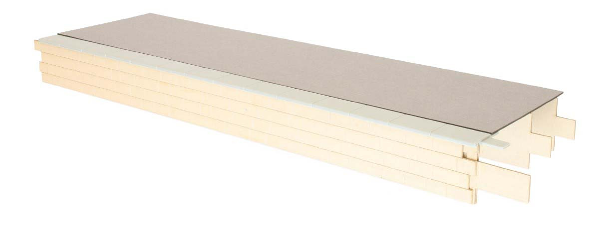 7B-000-009 KITMASTER GENESIS PLATFORM WIDE STRAIGHT STONE/PAVED (image for) 7B-000-009 KITMASTER GENESIS PLATFORM WIDE STRAIGHT STONE/PAVED