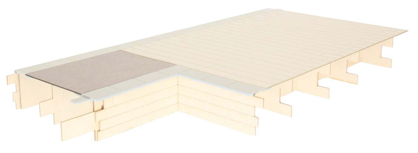 7B-000-010 KITMASTER PLATFORM BAY RH STONE FACE/TARMAC TOP (image for) 7B-000-010 KITMASTER PLATFORM BAY RH STONE FACE/TARMAC TOP