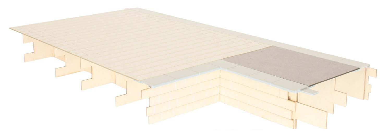 7B-000-011 KITMASTER PLATFORM BAY LH STONE FACE/TARMAC TOP (image for) 7B-000-011 KITMASTER PLATFORM BAY LH STONE FACE/TARMAC TOP