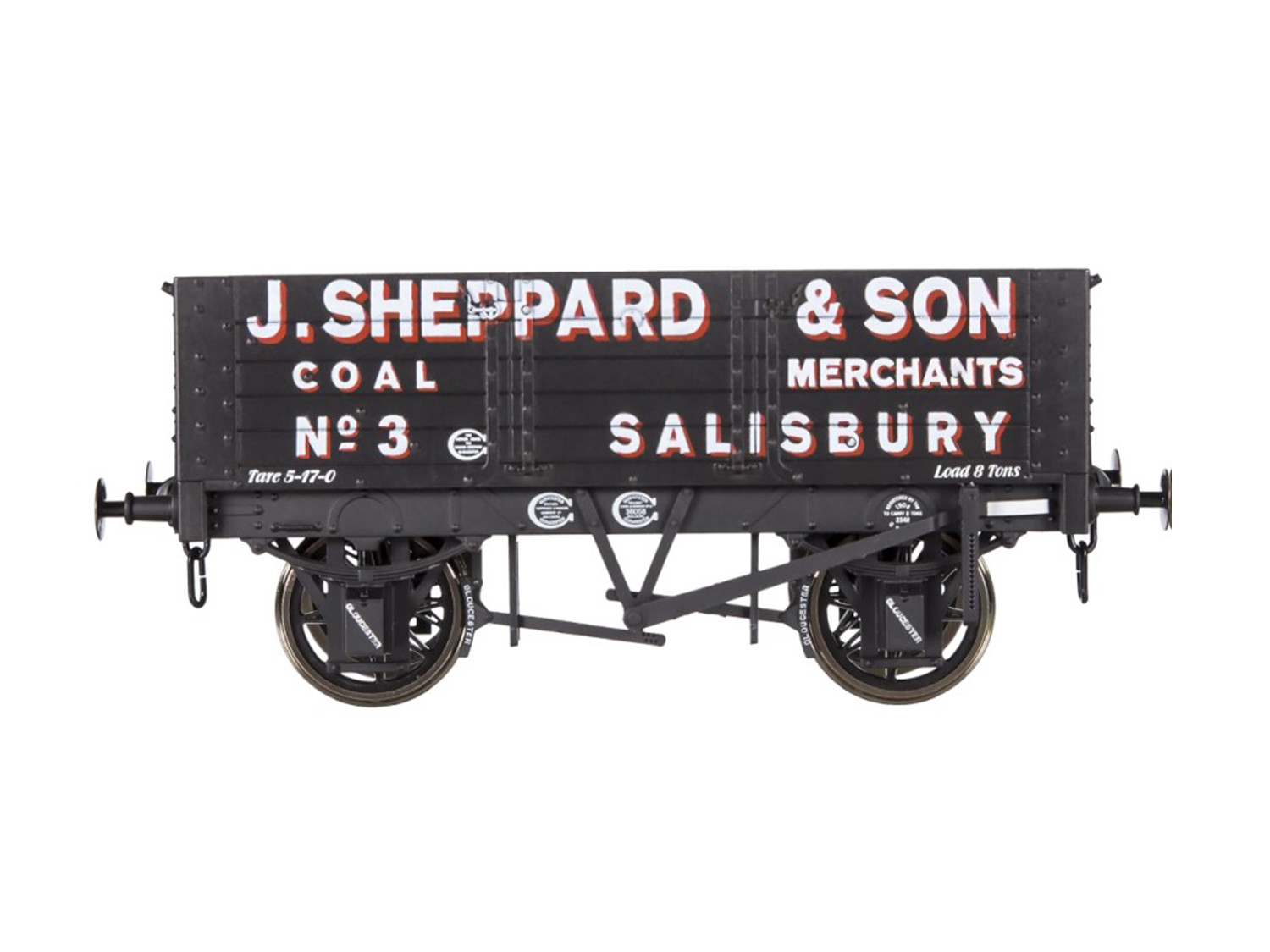 7F-052-010 5 PLANK WAGON 9' WHEELBASE J SHEPPARD NO.3 (image for) 7F-052-010 5 PLANK WAGON 9' WHEELBASE J SHEPPARD NO.3