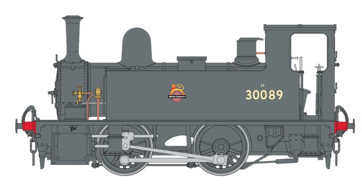 7S-018-004 B4 0-4-0T DOCK TANK 30084 BR EARLY CREST (image for) 7S-018-004 B4 0-4-0T DOCK TANK 30084 BR EARLY CREST