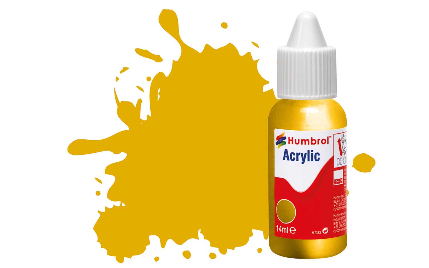 16 Gold Metallic 14ml dropper bottle (image for) 16 Gold Metallic 14ml dropper bottle