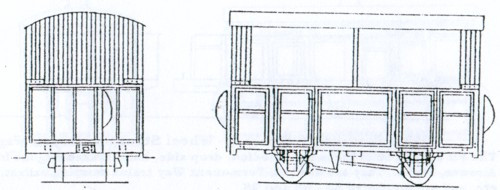 DM34 OPEN TWO COMPARTMENT 4 WHEEL COACH KIT (image for) DM34 OPEN TWO COMPARTMENT 4 WHEEL COACH KIT