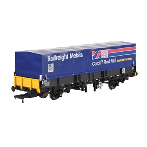 E87046 SEA Wagon BR Railfreight Metals Sector with Hood (image for) E87046 SEA Wagon BR Railfreight Metals Sector with Hood