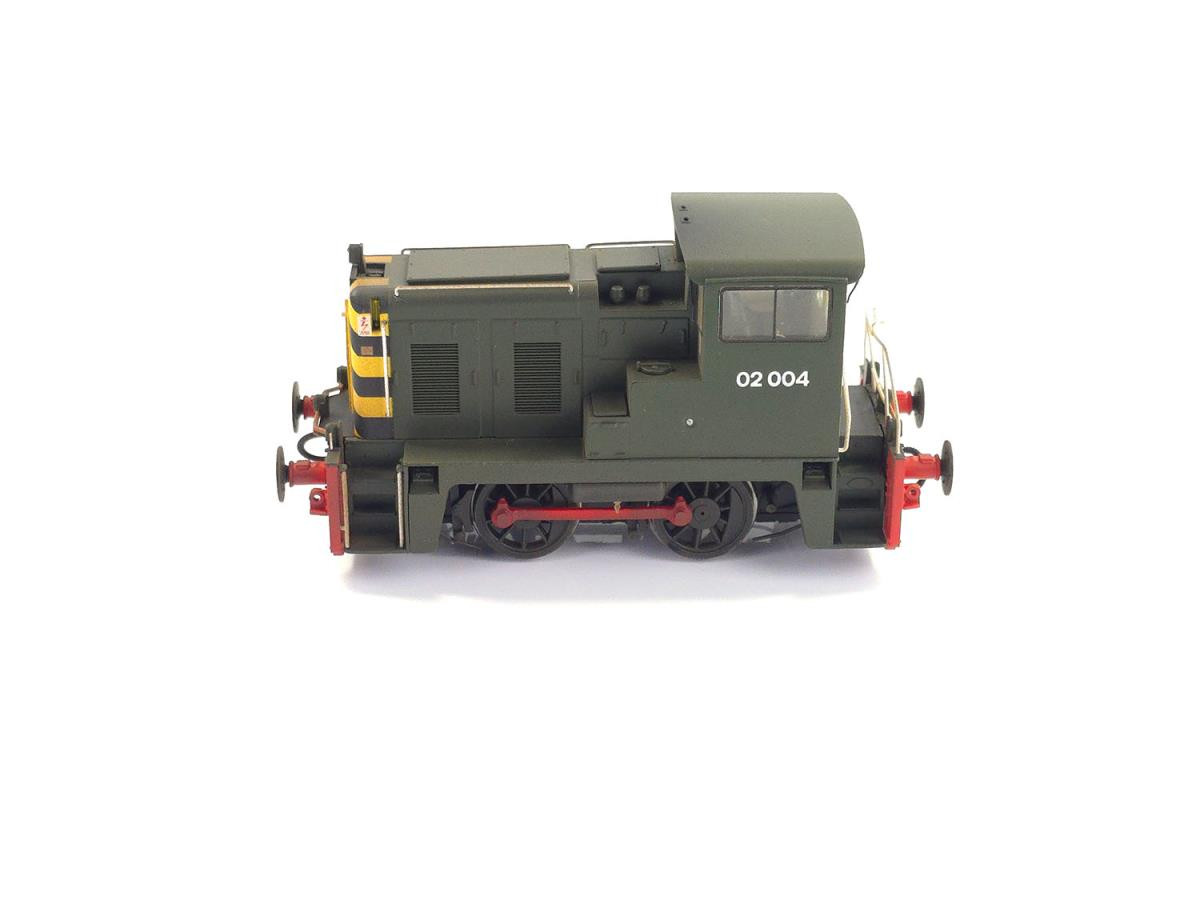 2844 Class 02 0-4-0DH 02004 BR Green No Logo Weathered (image for) 2844 Class 02 0-4-0DH 02004 BR Green No Logo Weathered