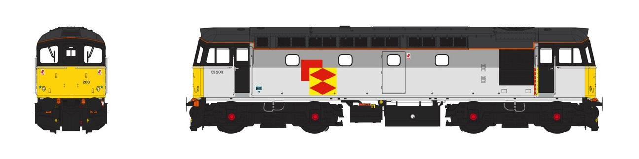 3387 CLASS 33 203 BR RAILFREIGHT DISTRIBUTION (image for) 3387 CLASS 33 203 BR RAILFREIGHT DISTRIBUTION