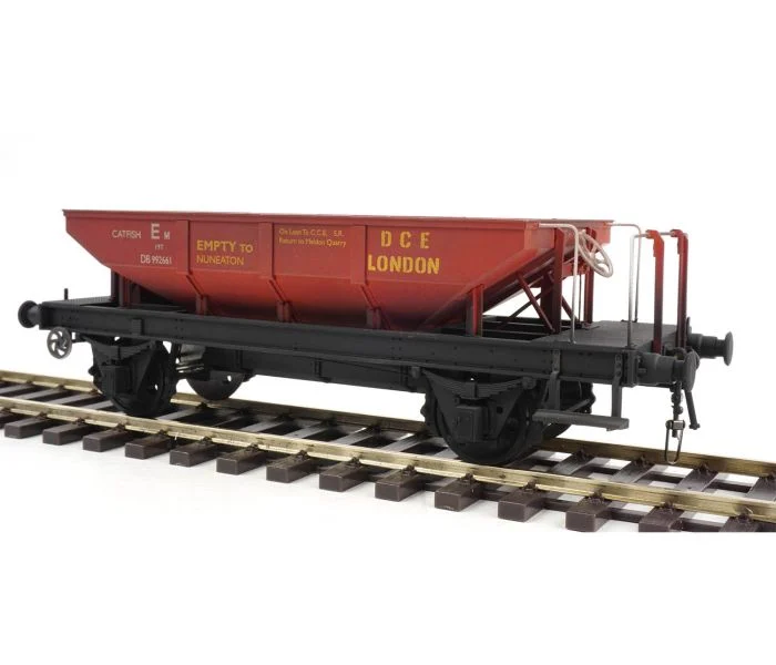 4362 Catfish Hopper BR Gulf Red DB992661 Weathered (image for) 4362 Catfish Hopper BR Gulf Red DB992661 Weathered