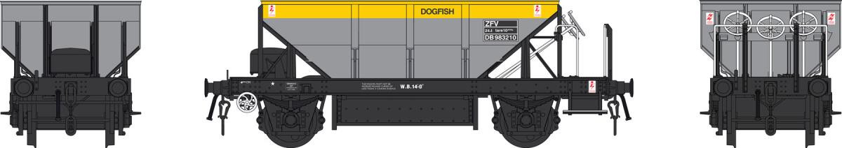 4385 ZFV DOGFISH HOPPER BR DUTCH GREY/YELLOW DB983210 (image for) 4385 ZFV DOGFISH HOPPER BR DUTCH GREY/YELLOW DB983210