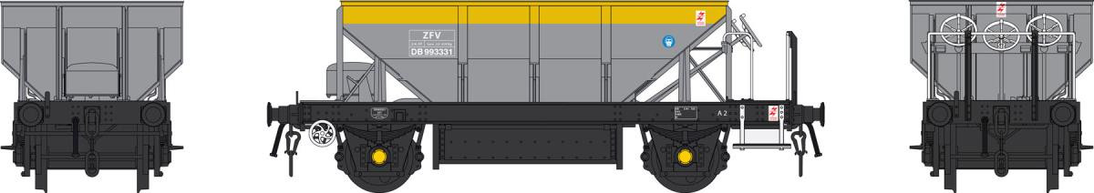 4386 ZFV DOGFISH BR DUTCH GREY/YELLOW DB993331 WEATHERED (image for) 4386 ZFV DOGFISH BR DUTCH GREY/YELLOW DB993331 WEATHERED