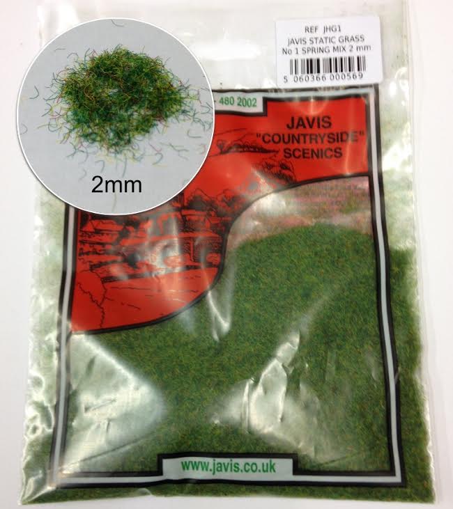 JHG1 Static Grass - Spring Mix 2mm 15gms approx (image for) JHG1 Static Grass - Spring Mix 2mm 15gms approx