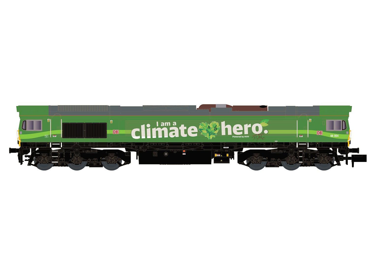 10835 Class 66 004 DB Climate Hero (image for) 10835 Class 66 004 DB Climate Hero