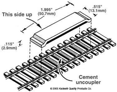 Kadee 321 DELAYED MAGNET UNCOUPLER CODE 100(1PR) (image for) Kadee 321 DELAYED MAGNET UNCOUPLER CODE 100(1PR)