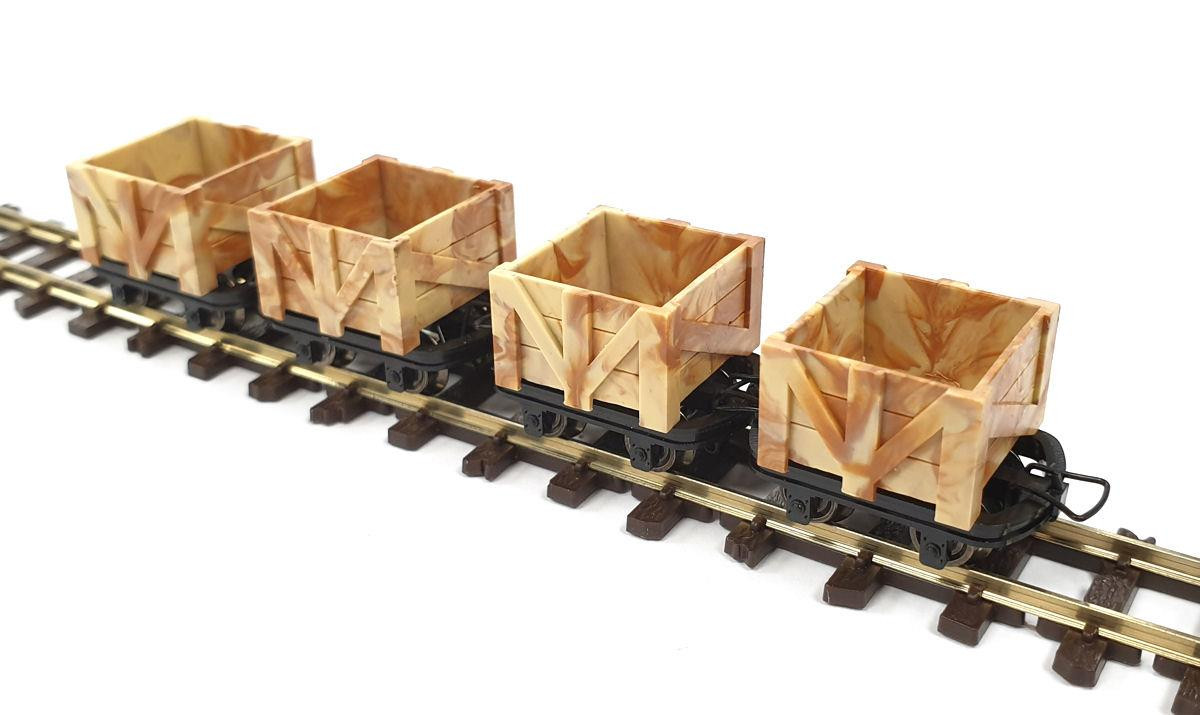 3003 SPOIL WAGON SET (4) WITHOUT BRAKE (image for) 3003 SPOIL WAGON SET (4) WITHOUT BRAKE