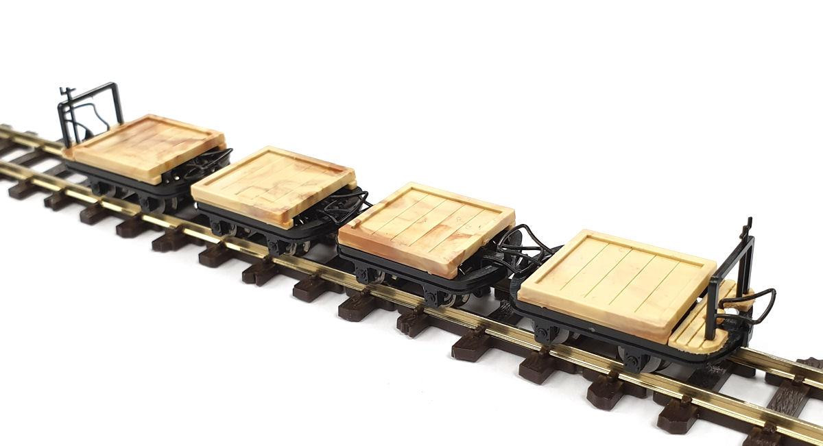 3115 FLAT WAGON SET (4) (image for) 3115 FLAT WAGON SET (4)