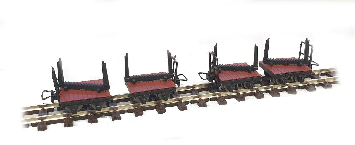5109 BOLSTER LOG WAGONS (4) (image for) 5109 BOLSTER LOG WAGONS (4)