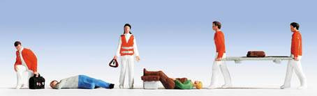 15094 PARAMEDICS (6) AND ACCESSORIES FIGURE SET (image for) 15094 PARAMEDICS (6) AND ACCESSORIES FIGURE SET