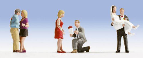 15861 ROMANTIC COUPLES (3X2) FIGURE SET (image for) 15861 ROMANTIC COUPLES (3X2) FIGURE SET