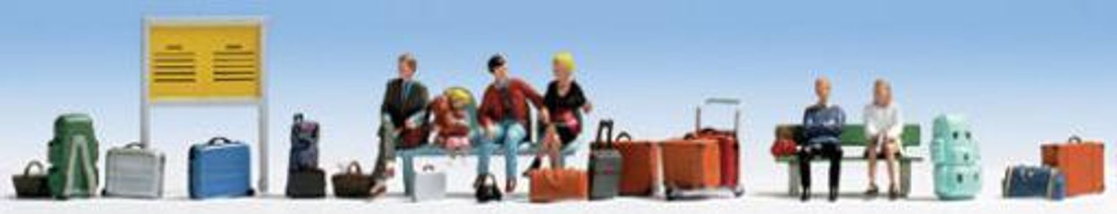 15531 Travellers & Accessories HO Figures Set (image for) 15531 Travellers & Accessories HO Figures Set