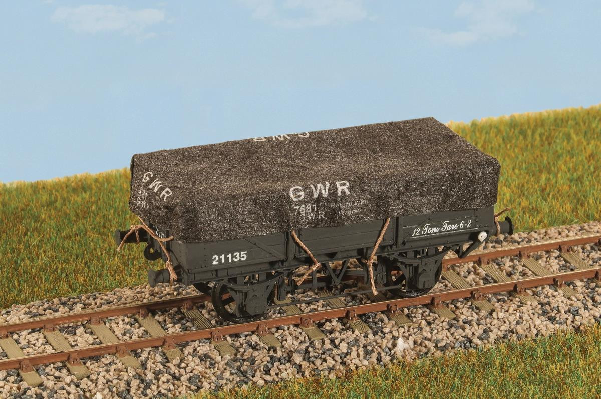 PA61 WAGON TARPAULIN SET (8) GWR (image for) PA61 WAGON TARPAULIN SET (8) GWR