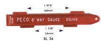 SL36 OO/HO Six-Foot Way Gauge (image for) SL36 OO/HO Six-Foot Way Gauge