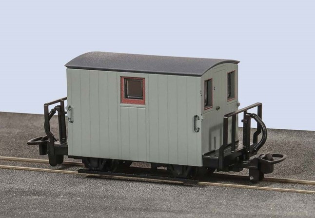 GR-580UY FFESTINIOG RAILWAY 4 WHEEL QUARRYMAN COACH 2 BALCONY (image for) GR-580UY FFESTINIOG RAILWAY 4 WHEEL QUARRYMAN COACH 2 BALCONY