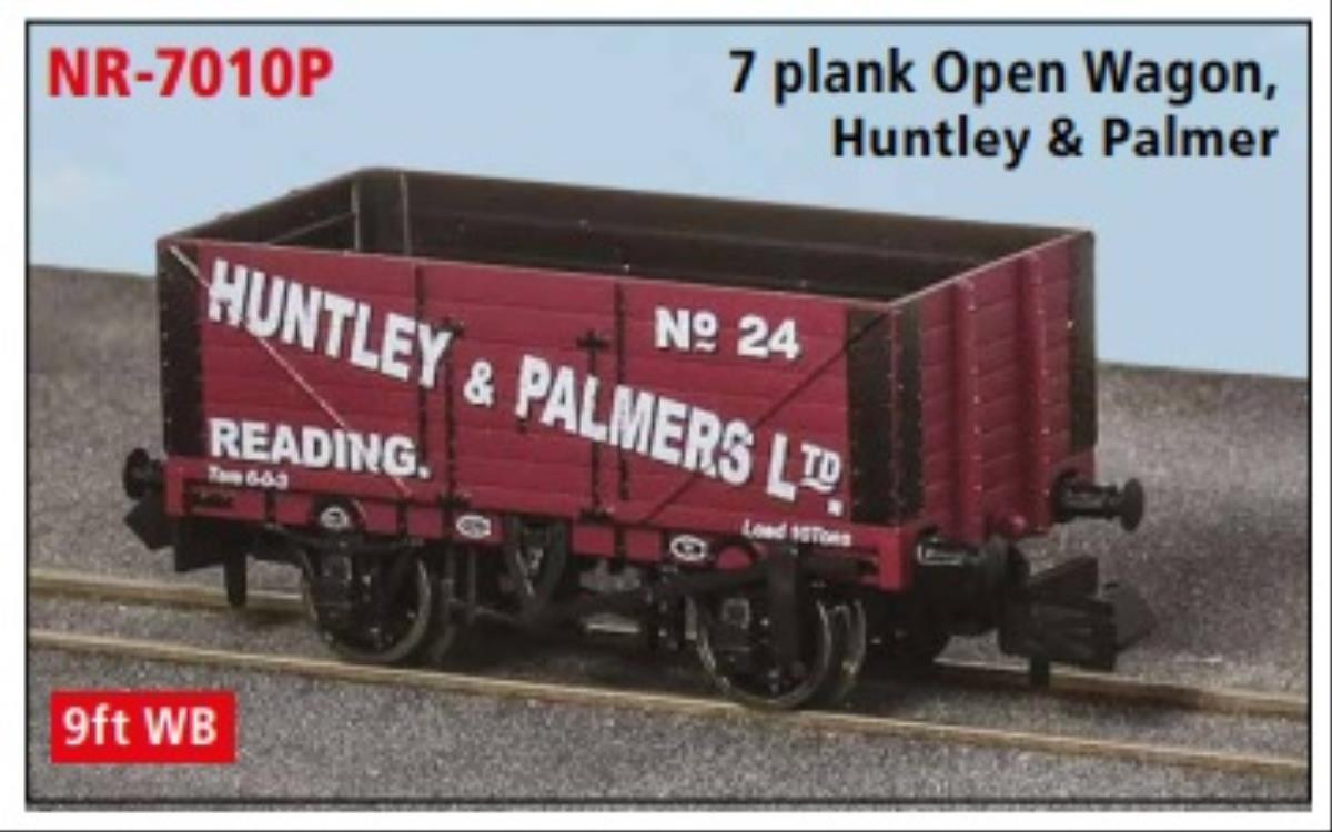 NR-7010P 7 PLANK WAGON 9FT WHEELBASE HUNTLEY & PALMERS READING (image for) NR-7010P 7 PLANK WAGON 9FT WHEELBASE HUNTLEY & PALMERS READING