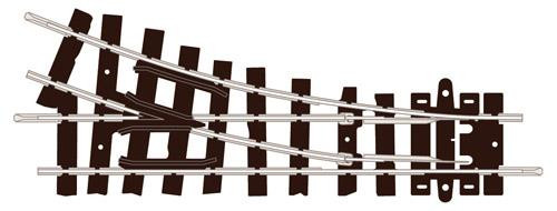 ST-405 009 Setrack Right Hand Turnout 9 Inch Radius (image for) ST-405 009 Setrack Right Hand Turnout 9 Inch Radius
