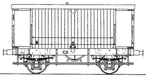 PS111 LMS (EX-MR) 20T GOODS BRAKE VAN KIT (image for) PS111 LMS (EX-MR) 20T GOODS BRAKE VAN KIT