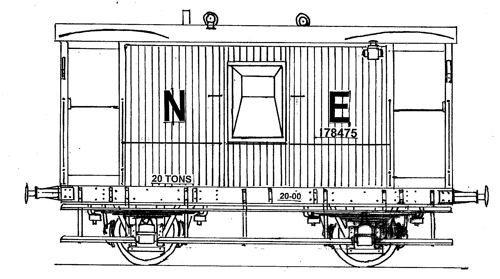 PS113 LNER 20T GOODS BRAKE VAN KIT (image for) PS113 LNER 20T GOODS BRAKE VAN KIT